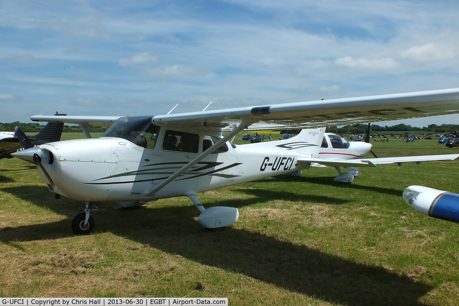 G-UFCI, 2007 Cessna 172S C/N 172S-10508, Visitor at Turweston for the British F1 Grand Prix at Silverstone