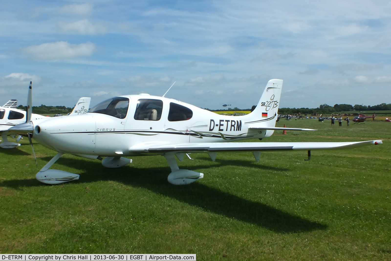 D-ETRM, Cirrus SR22 GTS C/N 2058, Visitor at Turweston for the British F1 Grand Prix at Silverstone