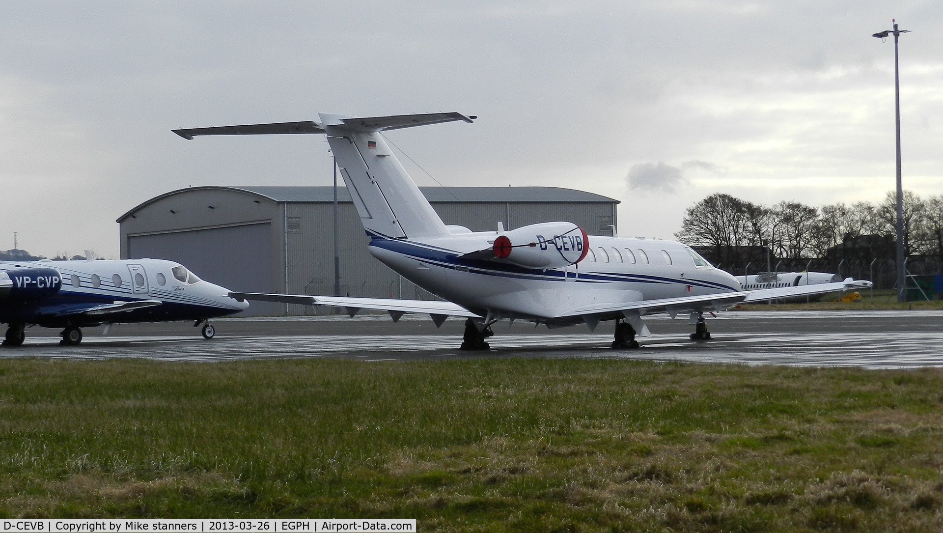 D-CEVB, 2011 Cessna 525C CitationJet CJ4 C/N 525C-0043, first pic in the database