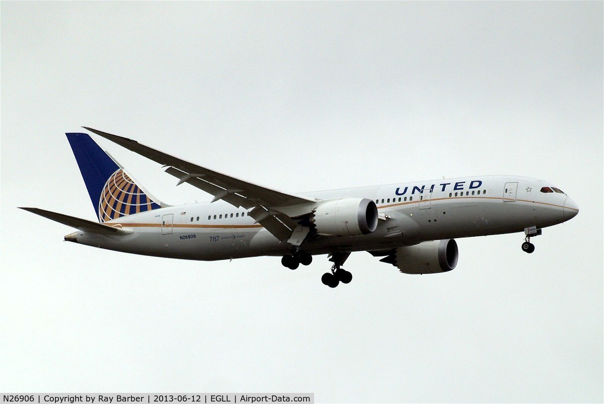 N26906, 2012 Boeing 787-8 Dreamliner C/N 34829, Boeing 787-8 Dreamliner [34829] (United Airlines) Home~G 12/06/2013