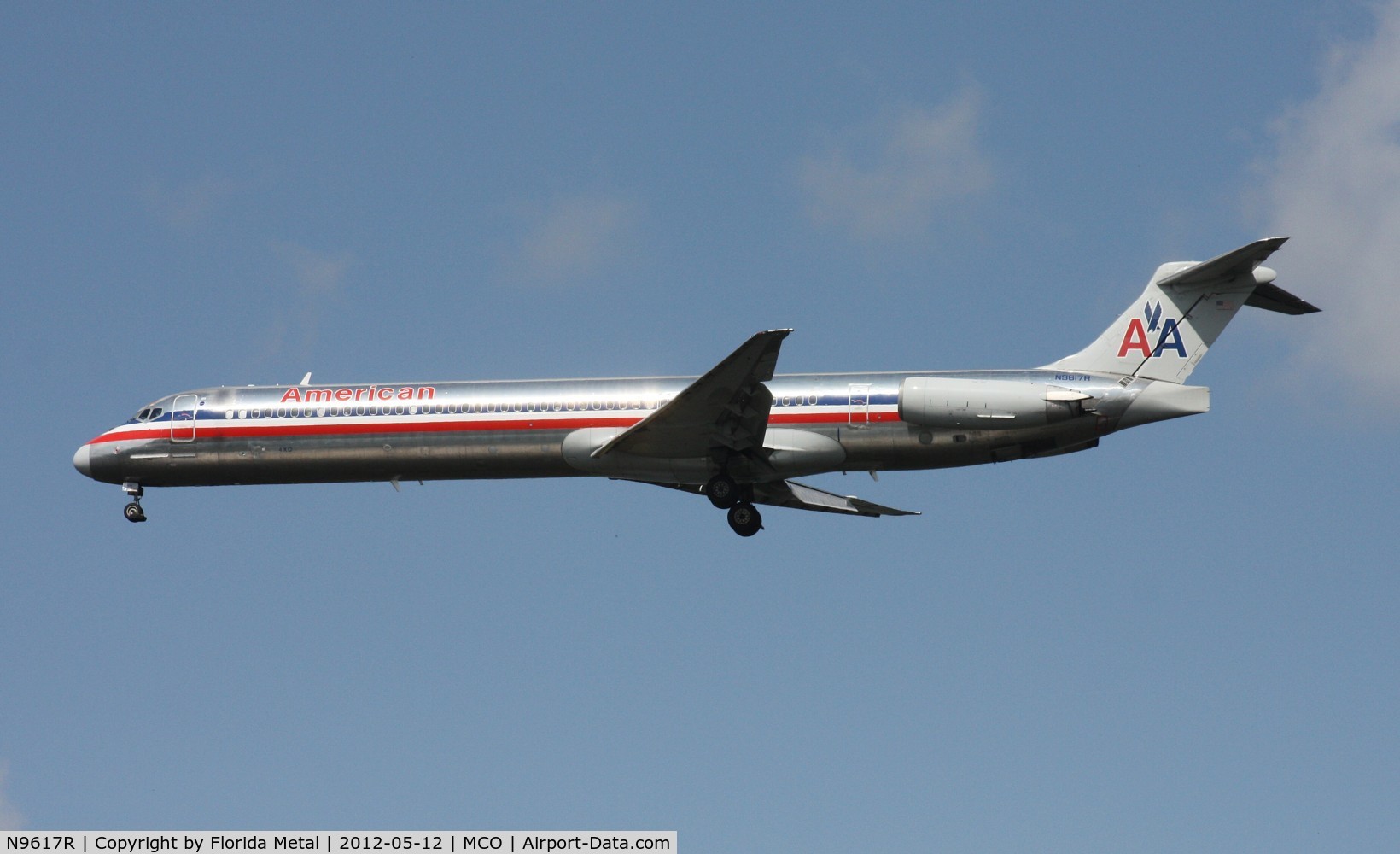N9617R, 1997 McDonnell Douglas MD-83 (DC-9-83) C/N 53564, American MD-83