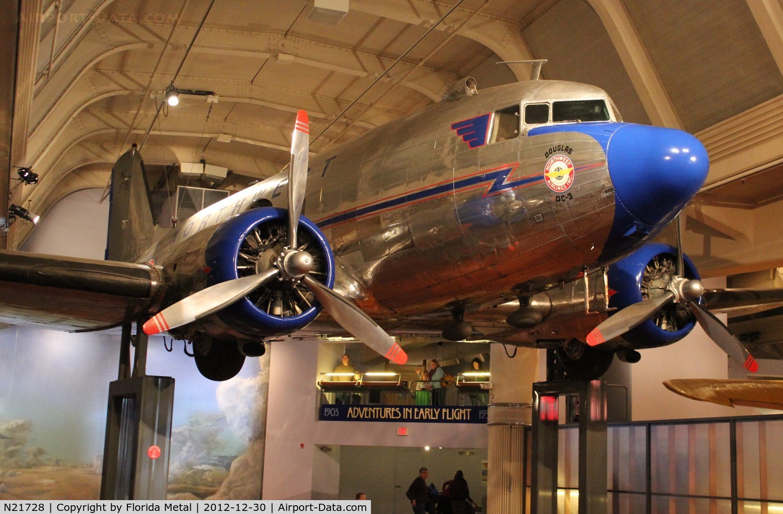 N21728, 1939 Douglas DC-3-G202A C/N 2144, DC-3 at Henry Ford Museum