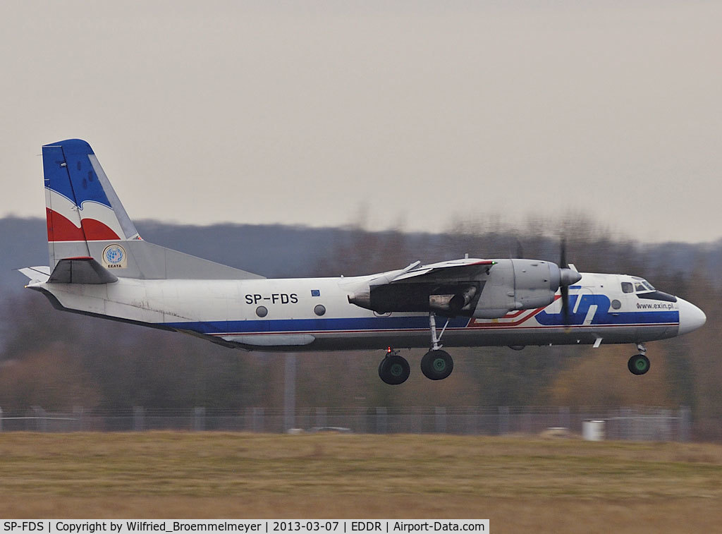 SP-FDS, 1982 Antonov An-26B C/N 12205, Take off on Runway 27 on EDDR and climb out.
