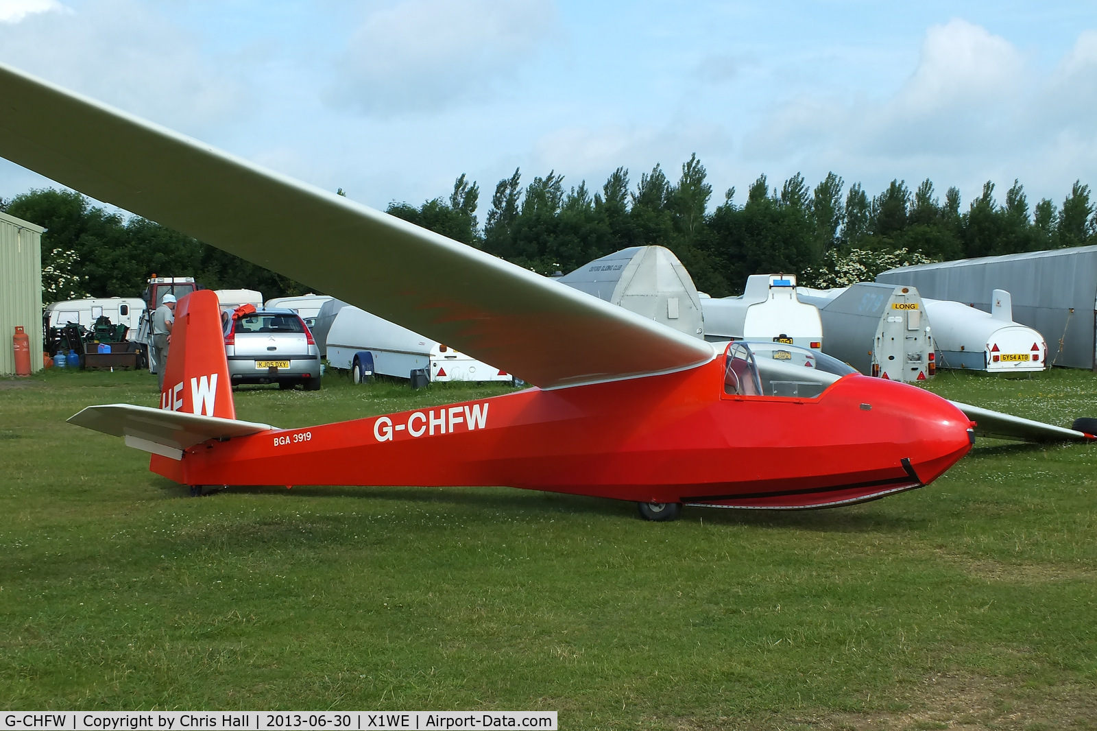G-CHFW, 1962 Schleicher K-8B C/N 8108, Oxford Gliding Club, Weston on the Green