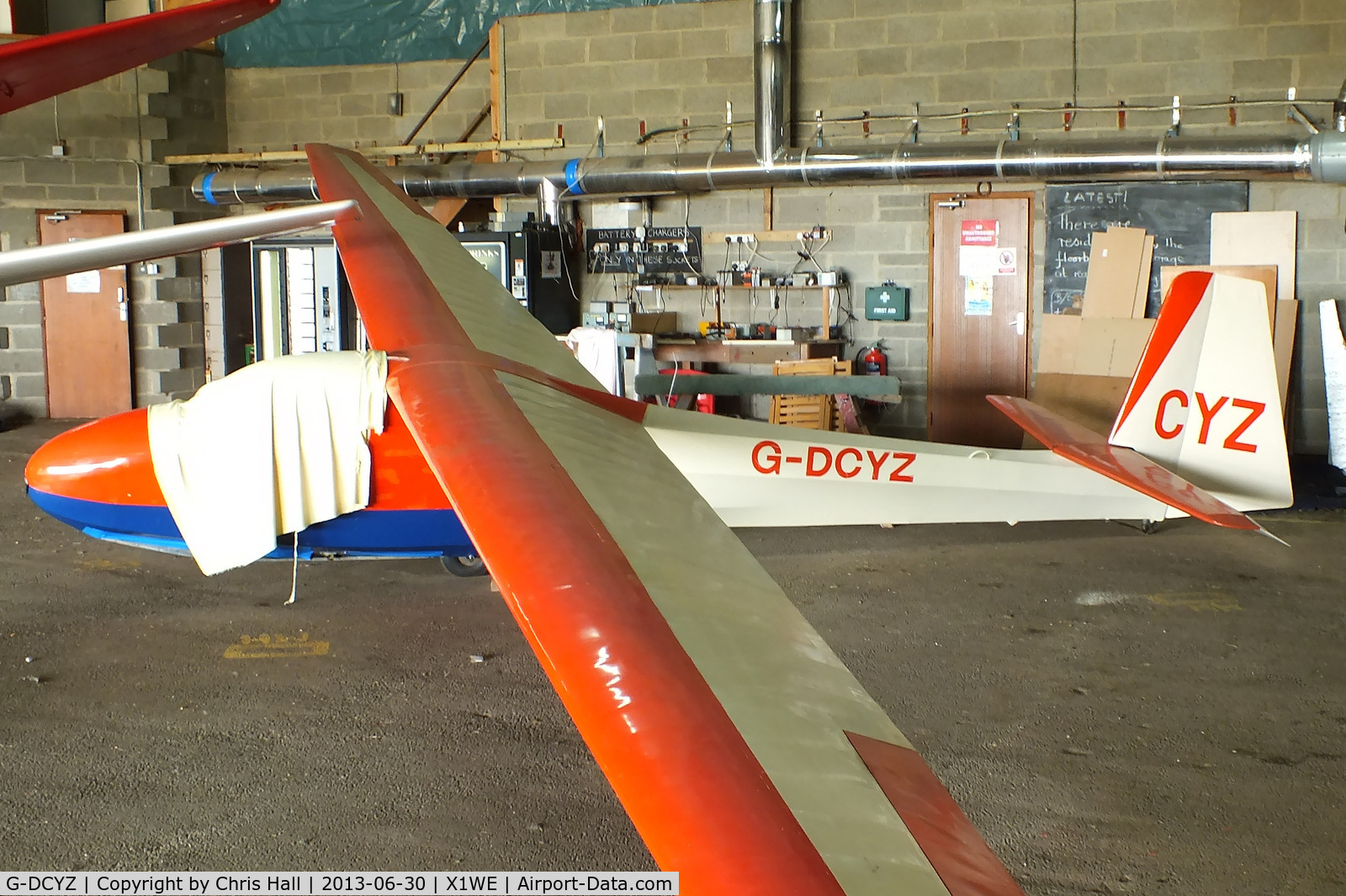G-DCYZ, 1972 Schleicher K-8B C/N 8882, Oxford Gliding Club, Weston on the Green