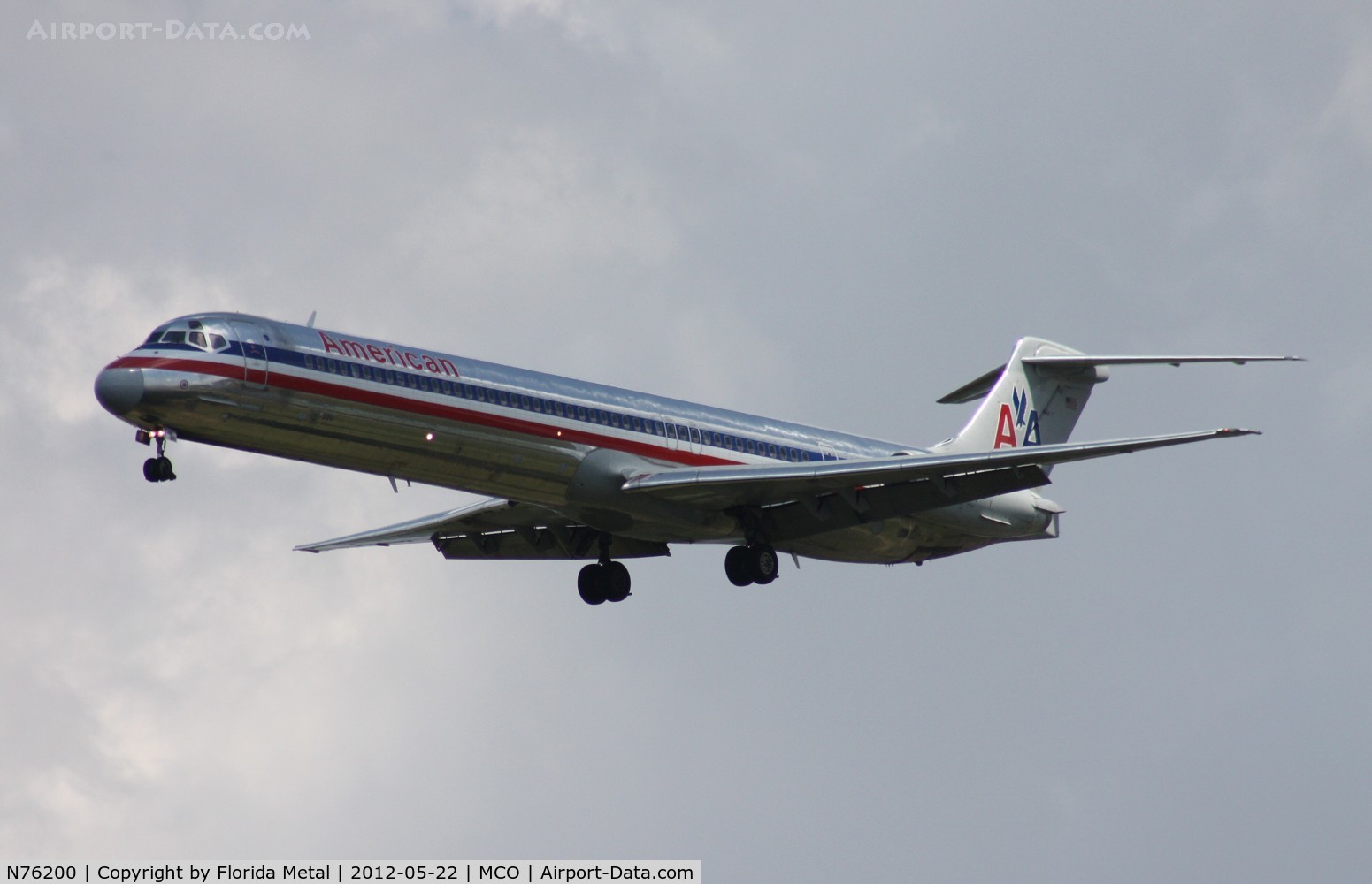 N76200, 1992 McDonnell Douglas MD-83 (DC-9-83) C/N 53290, American MD-83