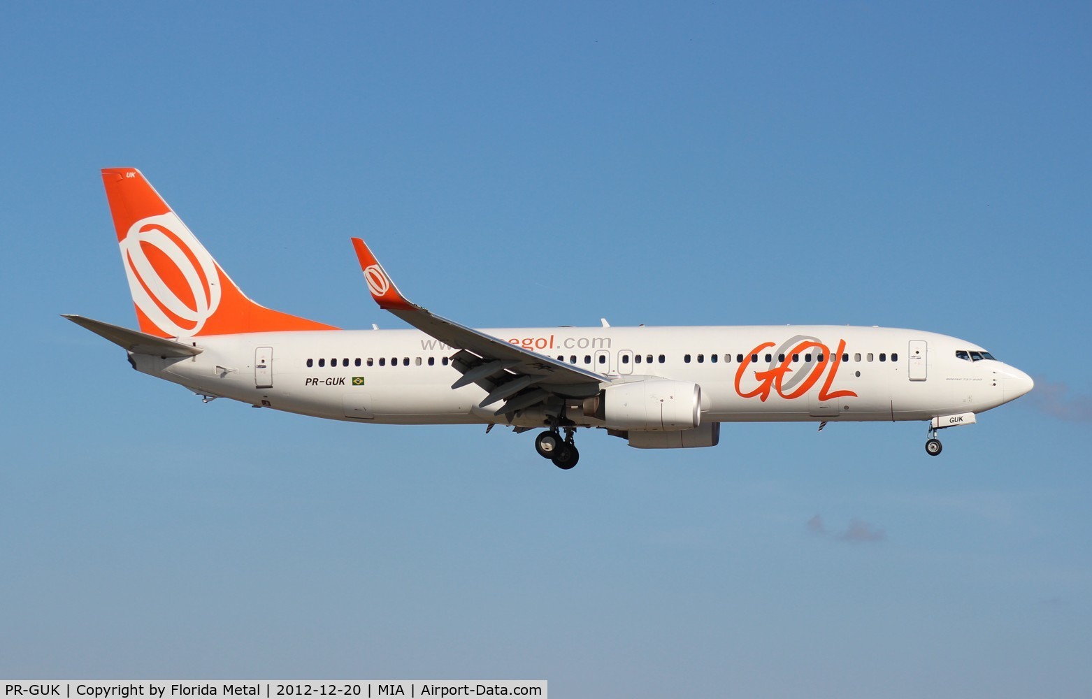 PR-GUK, 2011 Boeing 737-8EH C/N 35852, GOL 737-800