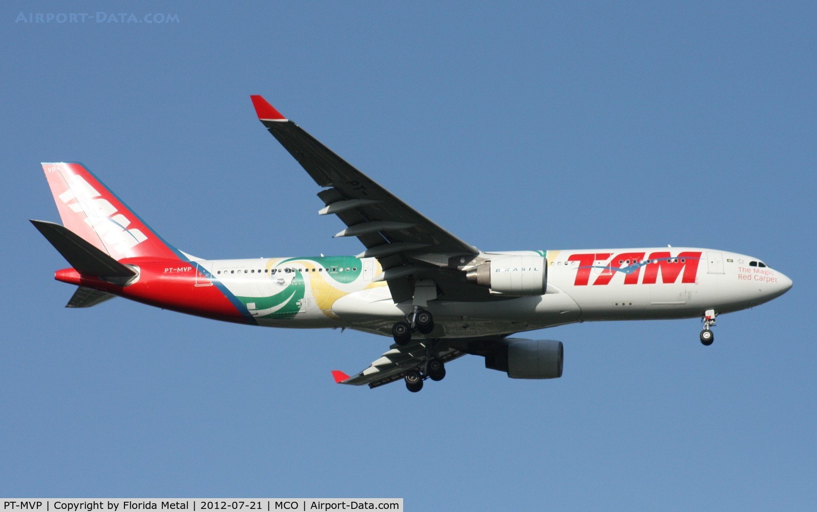 PT-MVP, 2008 Airbus A330-223 C/N 961, TAM Special soccer colors A330