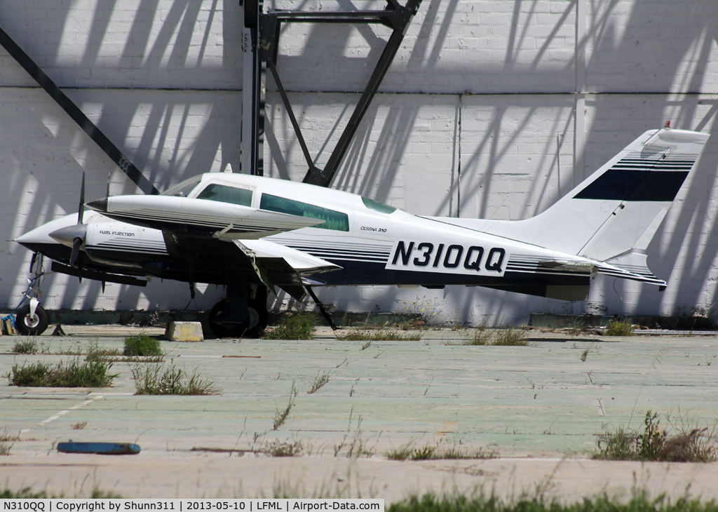 N310QQ, 1973 Cessna 310Q C/N 310Q0695, Parked at Boussiron area...