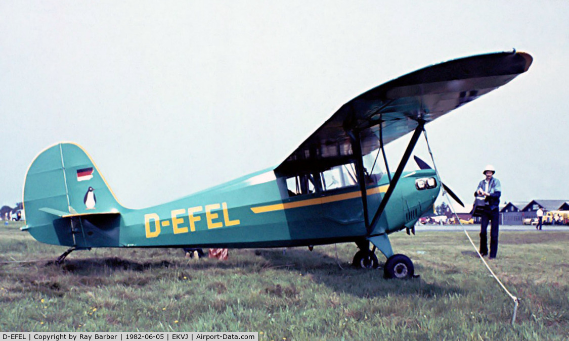 D-EFEL, 1938 Aeronca 65-C C/N C-1868, Aeronca 65-C Super Chief [C-1868] Stauning~OY 05/06/1982