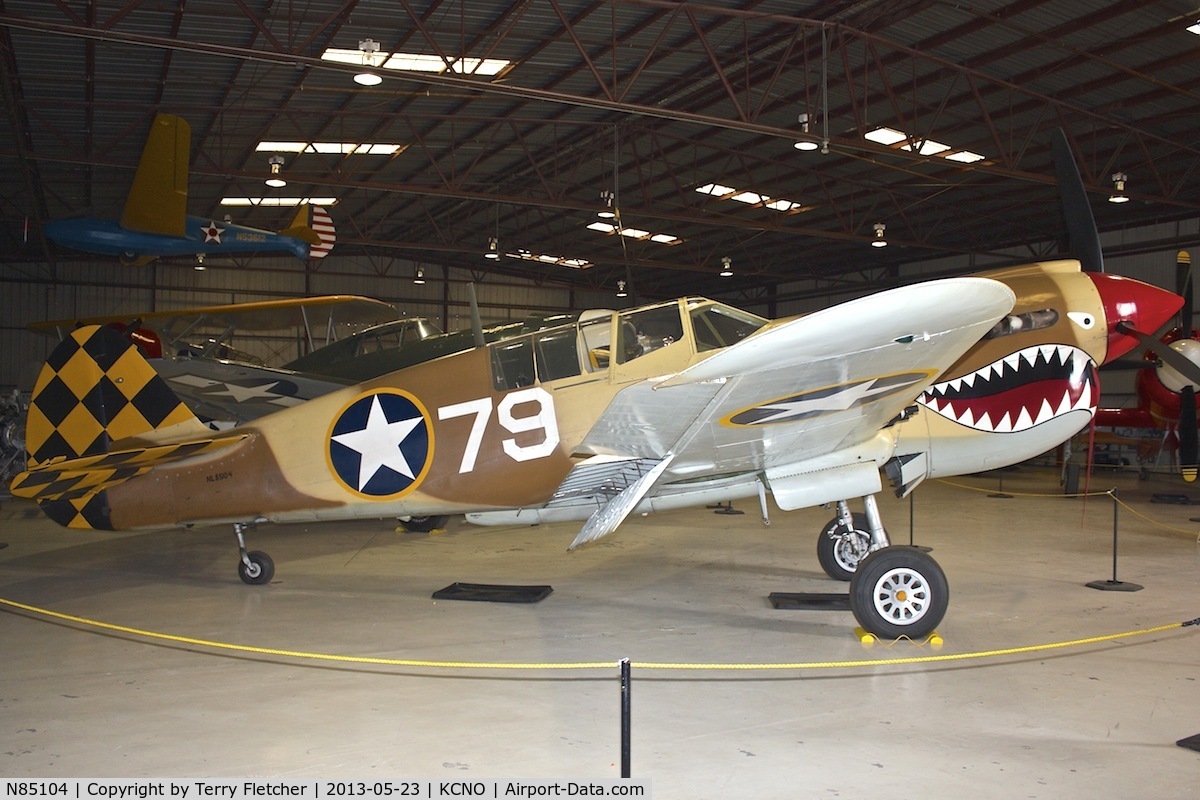 N85104, Curtiss P-40N-5CU Kittyhawk C/N 28954/F858, Exhibited at Planes of Fame Museum , Chino , California