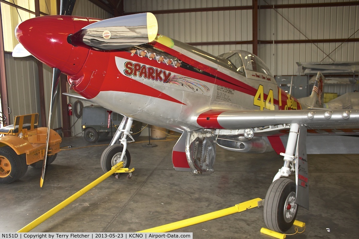 N151D, 1944 North American P-51D Mustang C/N 44-72777, Exhibited at Planes of Fame Museum , Chino , California