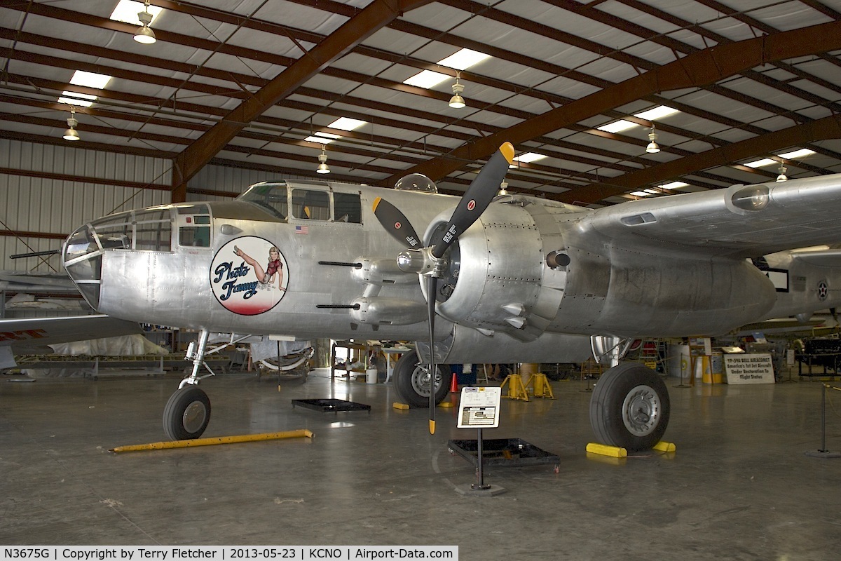 N3675G, 1944 North American B-25J Mitchell Mitchell C/N 108-33698, Exhibited at Planes of Fame Museum , Chino , California