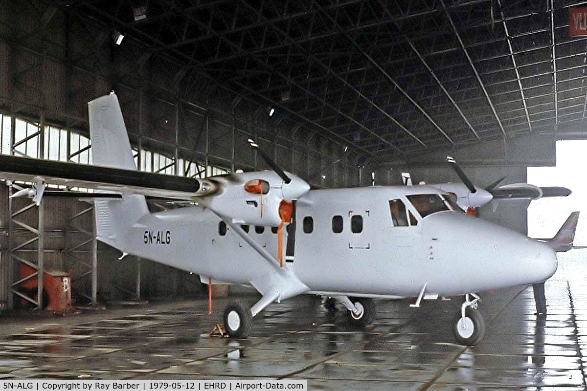 5N-ALG, 1979 De Havilland Canada DHC-6-300 Twin Otter C/N 612, De Havilland Canada DHC-6-300 Twin Otter [612] (Schreiner Airways) Rotterdam~PH 12/05/1979. Image taken from a slide.