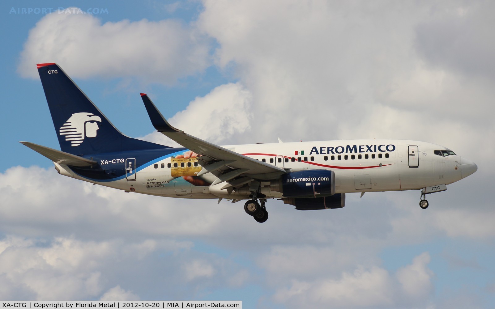 XA-CTG, 2007 Boeing 737-752 C/N 35123, Aeromexico 737