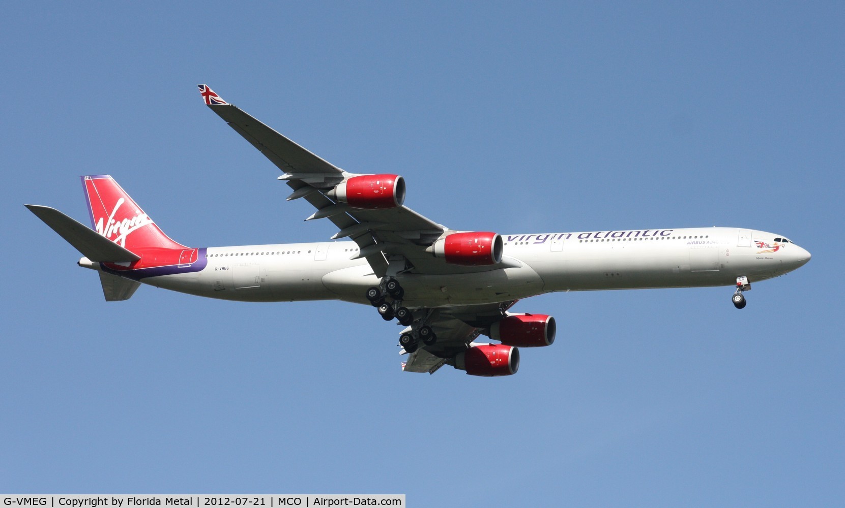 G-VMEG, 2002 Airbus A340-642 C/N 391, Virgin A340-600