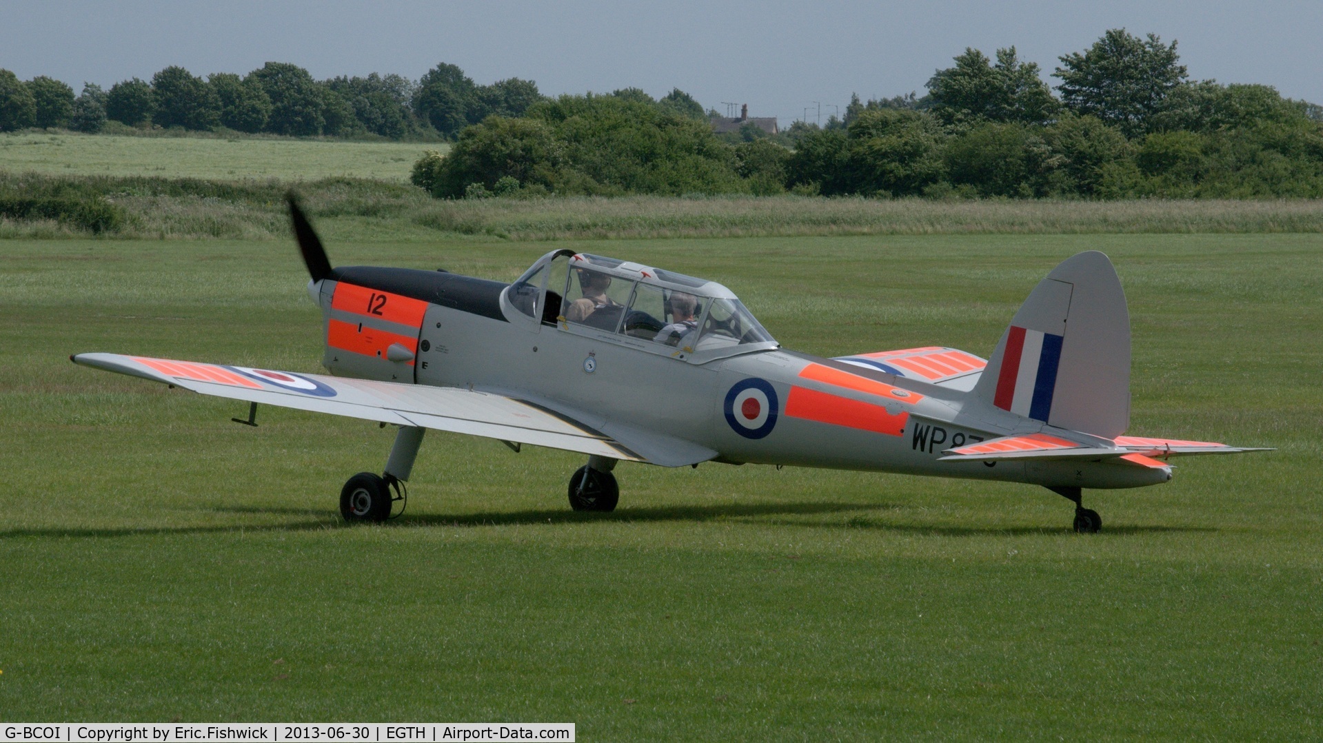 G-BCOI, 1952 De Havilland DHC-1 Chipmunk T.10 C/N C1/0759, 1. WP870 at the Shuttleworth Military Pagent Flying Day, 30 June 2013
