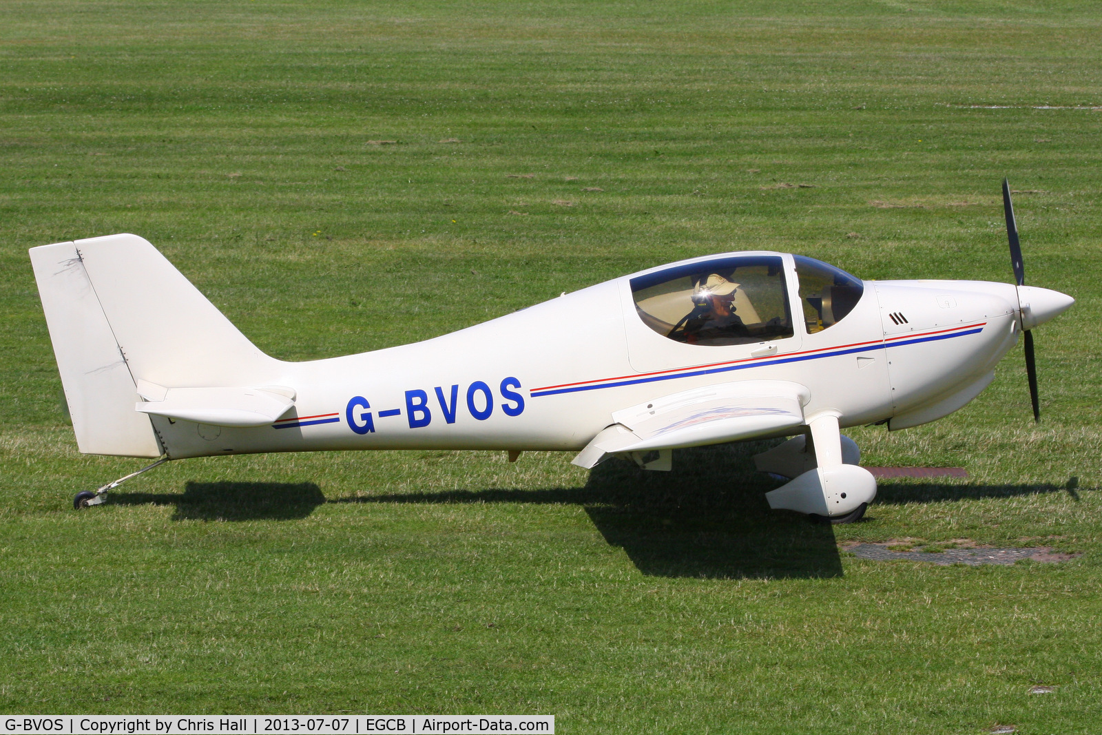 G-BVOS, 1988 Europa Tri-Gear C/N PFA 247-12562, at the Barton open day and fly in