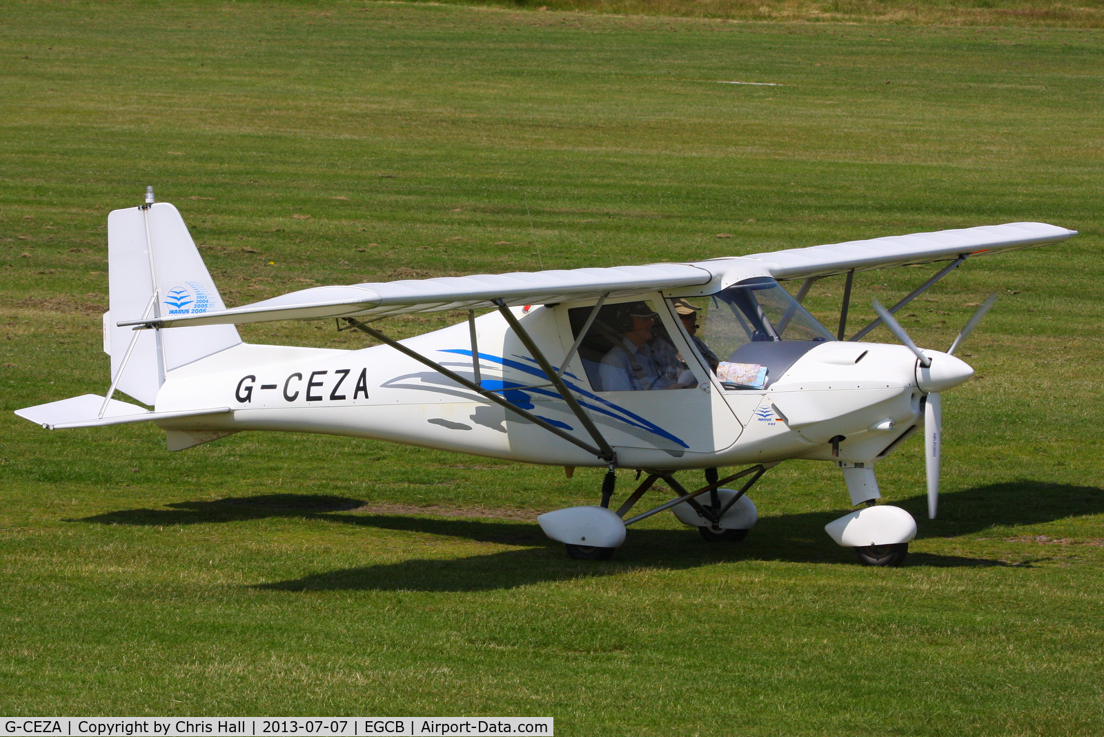 G-CEZA, 2007 Comco Ikarus C42 FB80 C/N 0711-6923, at the Barton open day and fly in