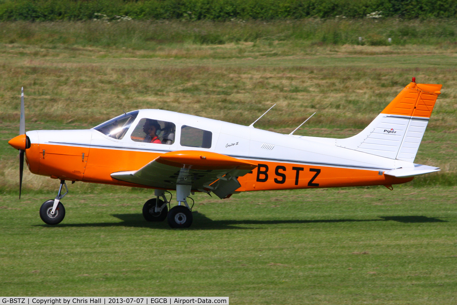 G-BSTZ, 1977 Piper PA-28-140 Cherokee Cruiser C/N 28-7725153, at the Barton open day and fly in