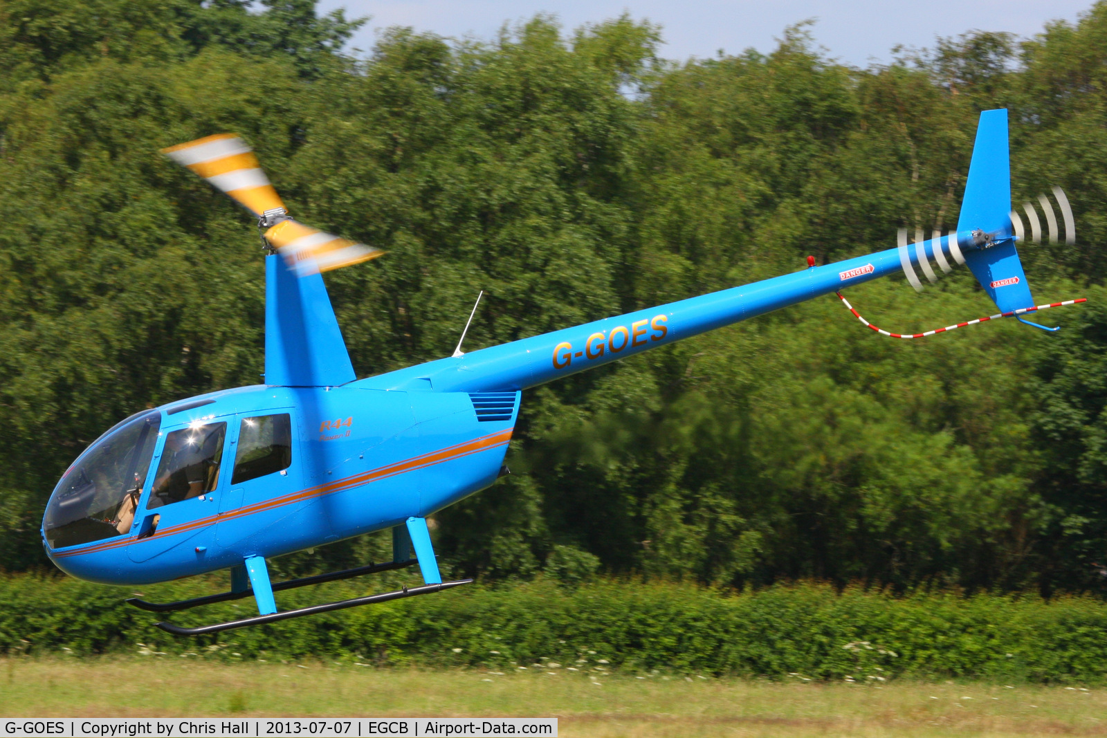 G-GOES, 2005 Robinson R44 Raven II C/N 10942, at the Barton open day and fly in