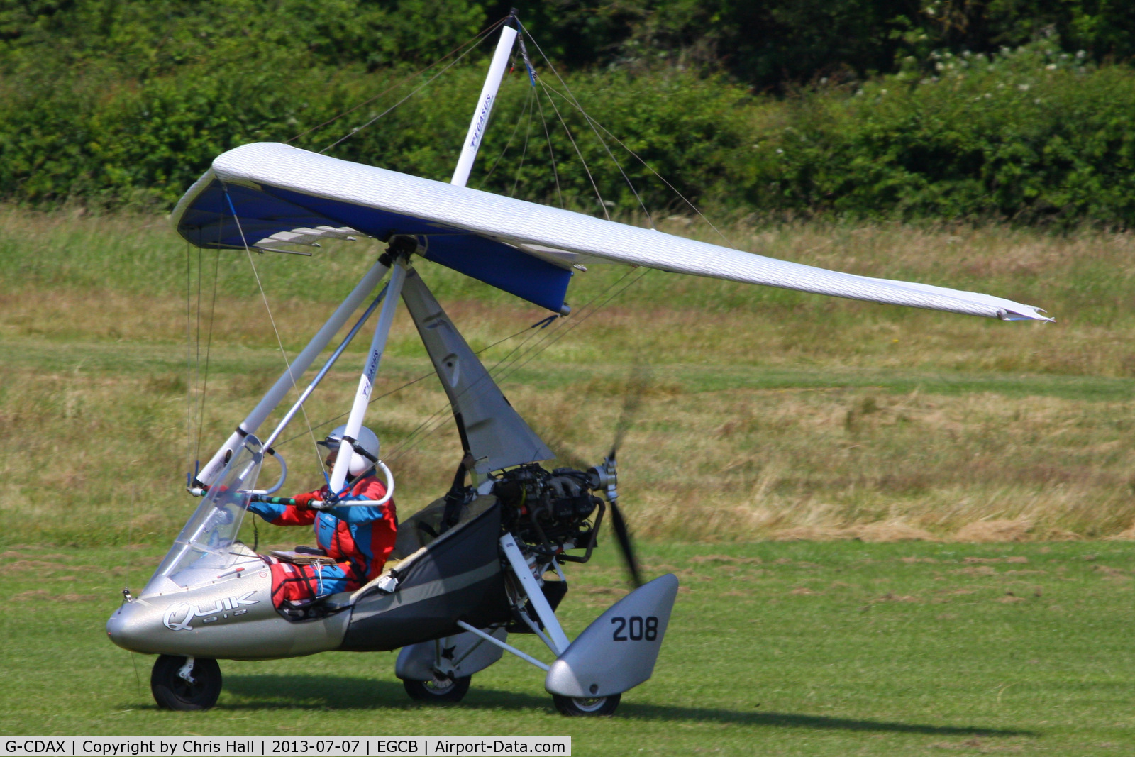 G-CDAX, 2004 Mainair Pegasus Quik C/N 8068, at the Barton open day and fly in