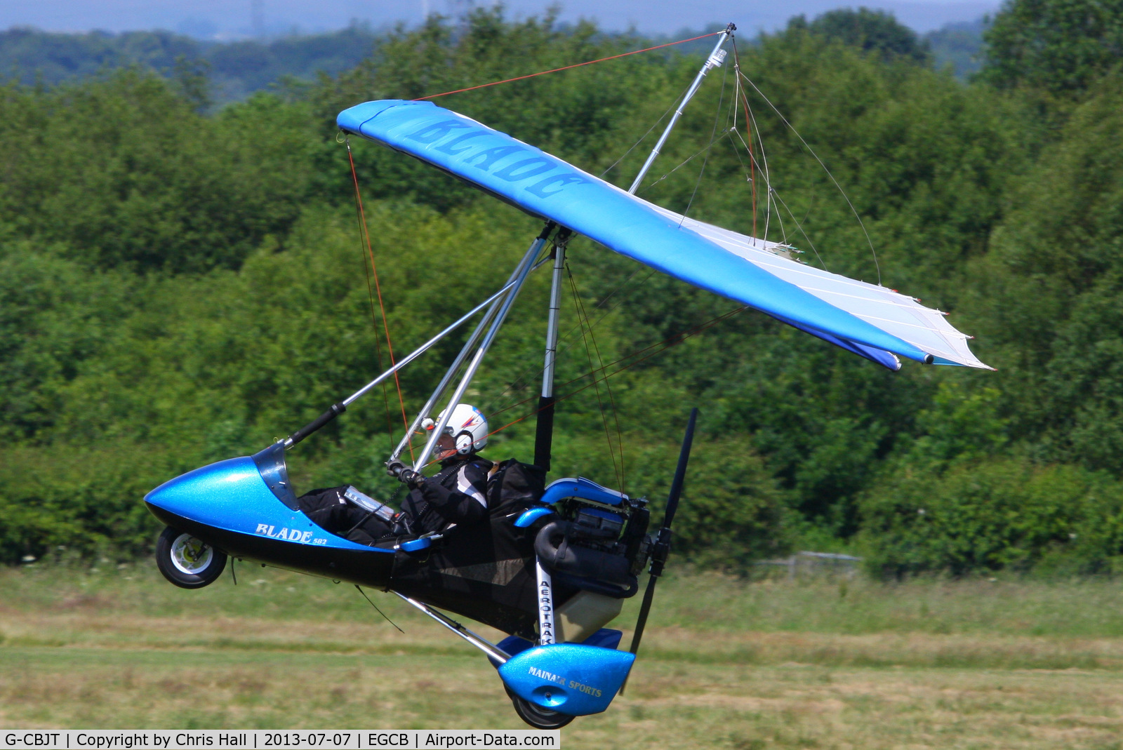 G-CBJT, 2001 Mainair Blade C/N 1302-1101-7-W1097, at the Barton open day and fly in