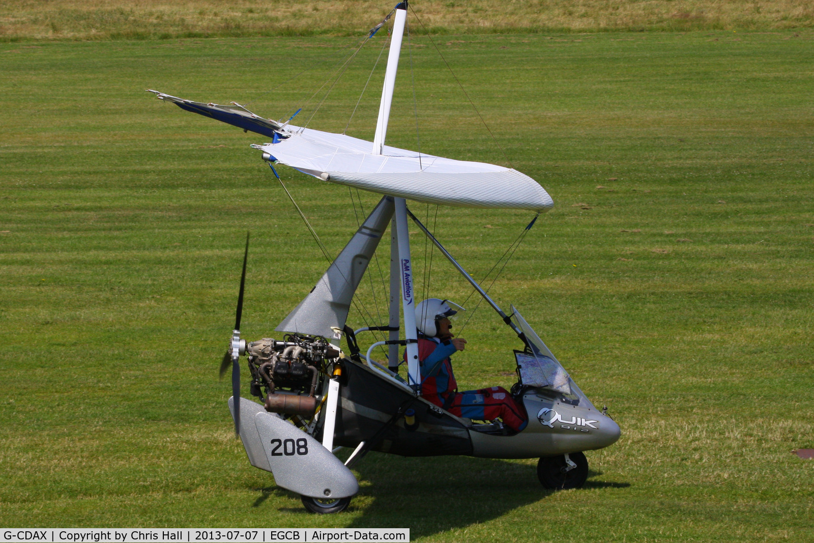 G-CDAX, 2004 Mainair Pegasus Quik C/N 8068, at the Barton open day and fly in