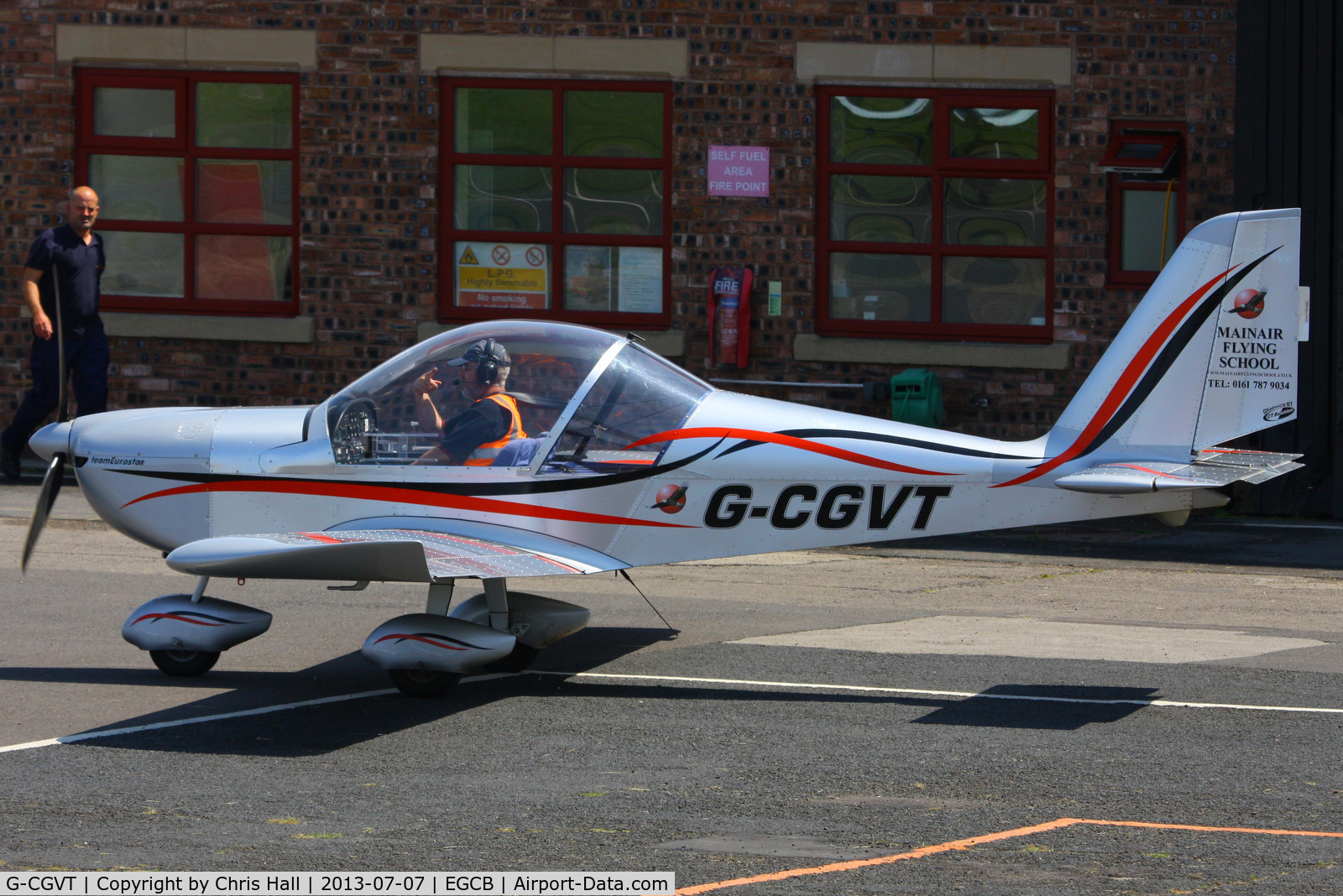 G-CGVT, 2011 Cosmik EV-97 TeamEurostar UK C/N 3402, at the Barton open day and fly in