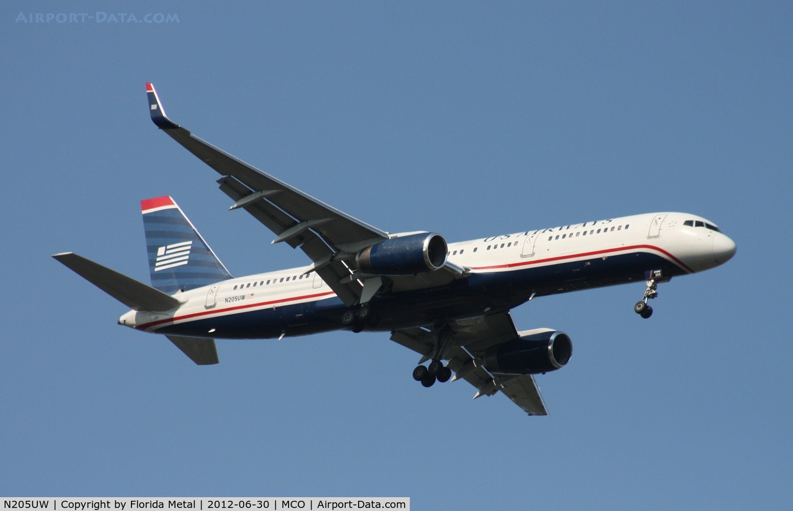 N205UW, 2000 Boeing 757-23N C/N 30887, US Airways 757