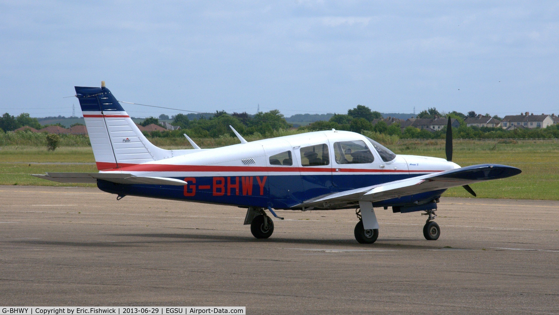 G-BHWY, 1973 Piper PA-28R-200-2 Cherokee Arrow II C/N 28R-7435059, G-BHWY at Duxford Airfield.