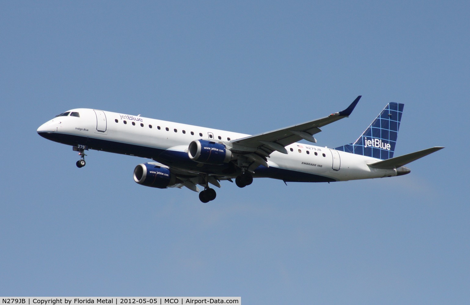 N279JB, 2007 Embraer 190AR (ERJ-190-100IGW) C/N 19000090, Jet Blue E190