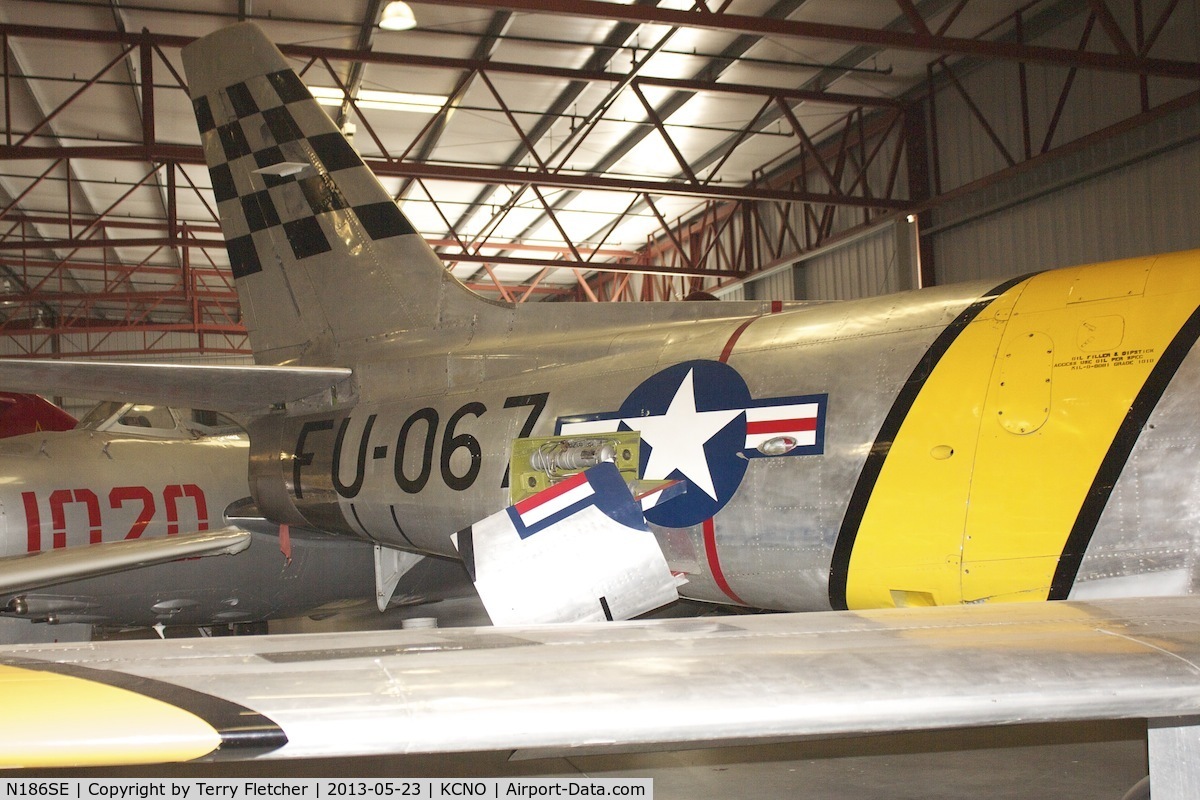 N186SE, North American F-86E Sabre C/N 172-358, At Planes of Fame Museum , Chino , California
