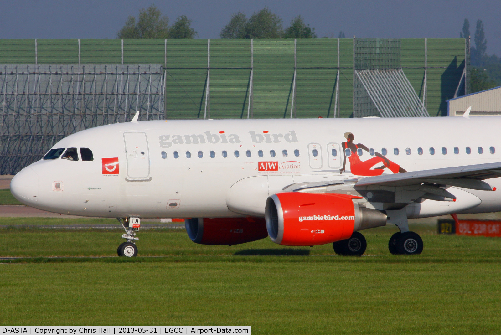 D-ASTA, 2011 Airbus A319-112 C/N 4663, Germania A319 in Gambia Bird livery