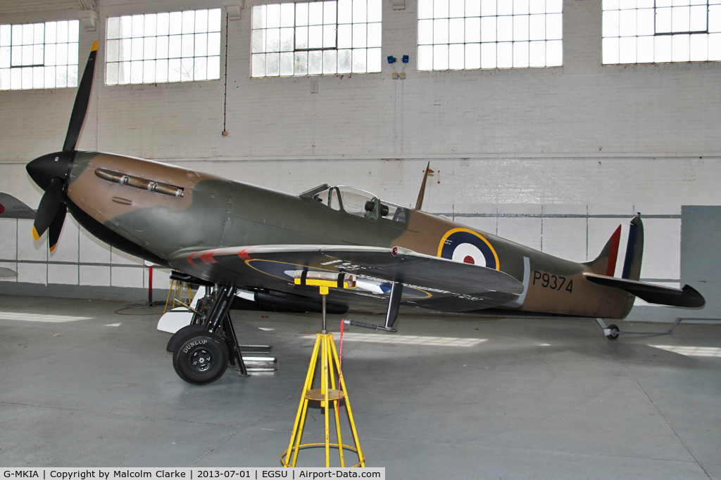 G-MKIA, 1939 Supermarine 300 Spitfire Mk1A C/N 6S/30565, Supermarine 300 Spitfire Ia at the Imperial War Museum, Duxford July 2013.