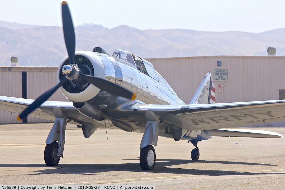 N55539, 1940 Republic AT-12 Guardsman C/N 483-38, At Planes of Fame Museum , Chino California