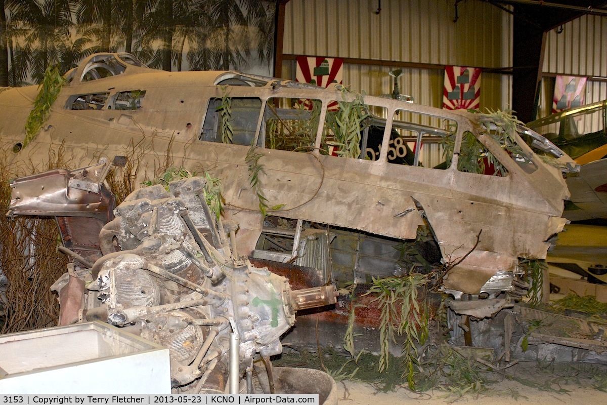 3153, Mitsubishi G4M2 Betty C/N 0000, At Planes of Fame Museum , Chino California