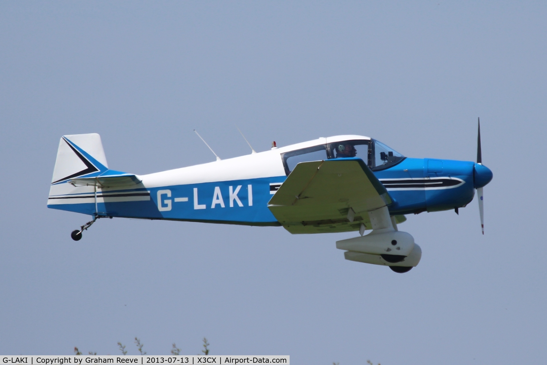 G-LAKI, 1963 Jodel DR-1050 Ambassadeur C/N 534, About to land at Northrepps.