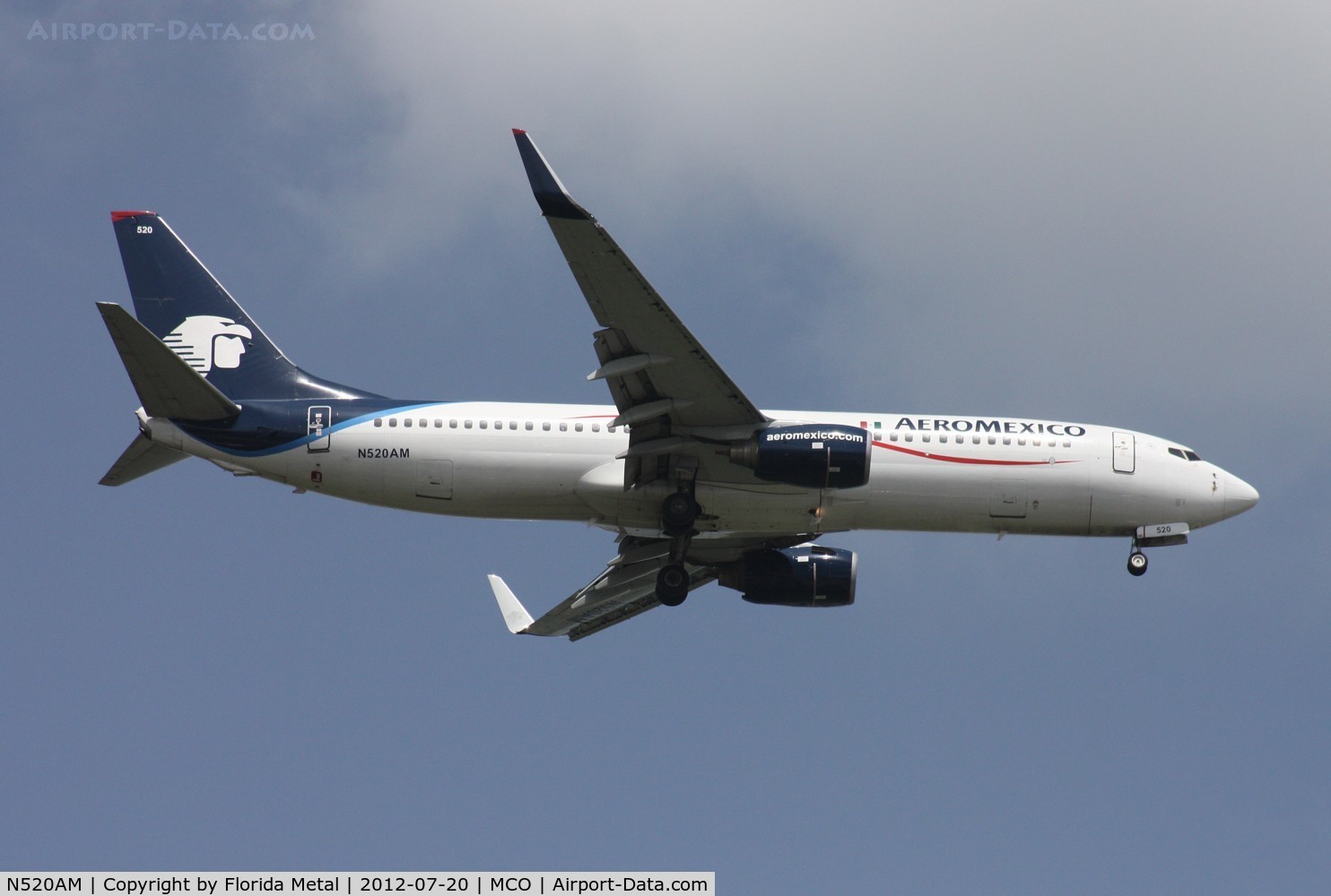 N520AM, 2000 Boeing 737-81Q C/N 29052, Aeromexico 737-800