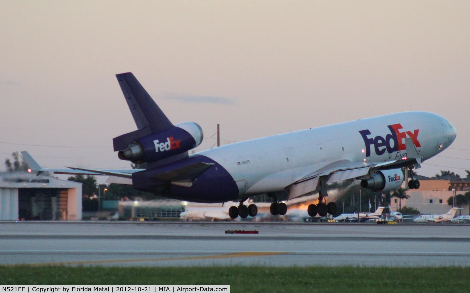 N521FE, 1992 McDonnell Douglas MD-11F C/N 48478, Fed Ex MD-11F