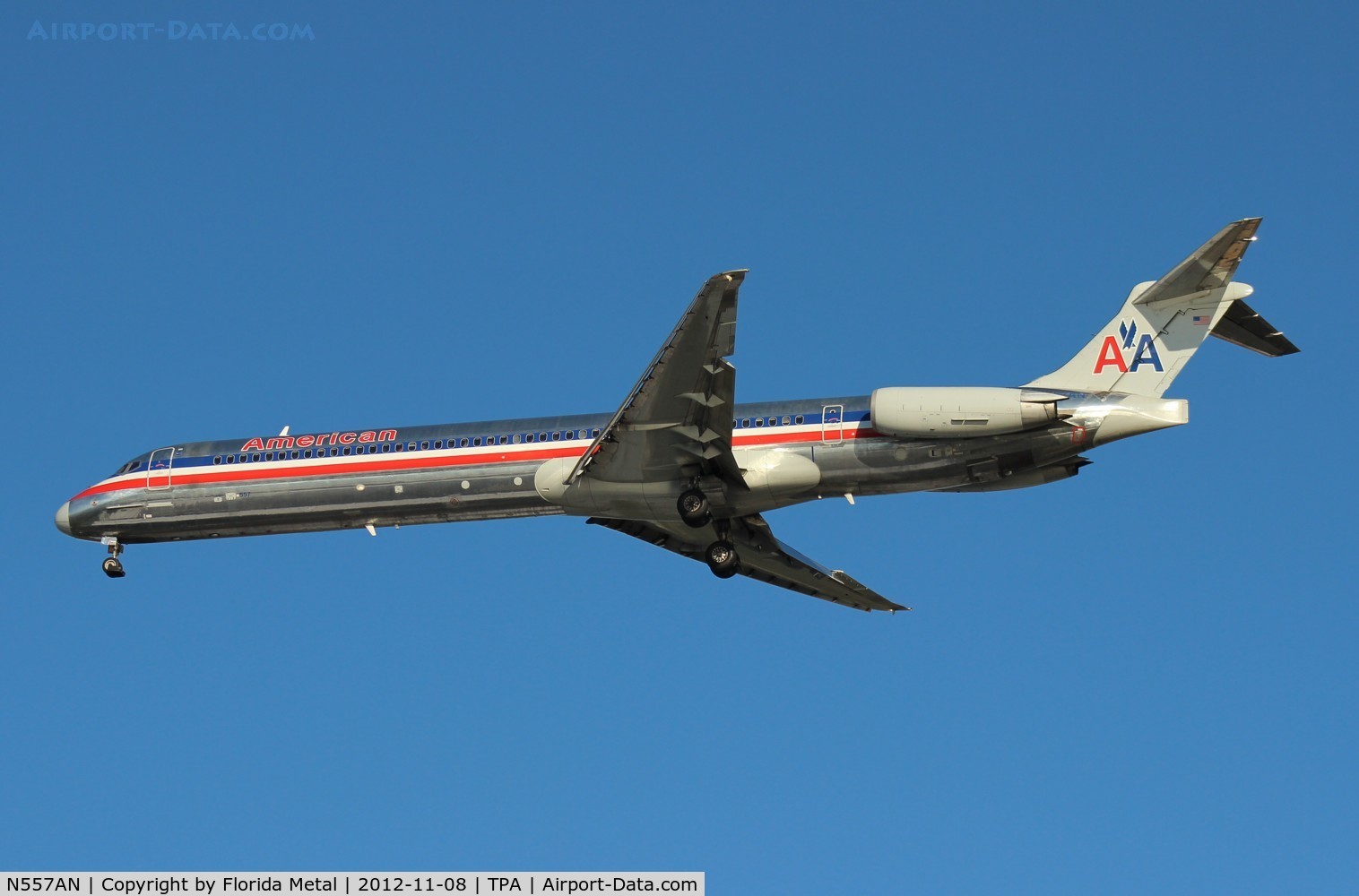N557AN, 1991 McDonnell Douglas MD-82 (DC-9-82) C/N 53087, American MD-82