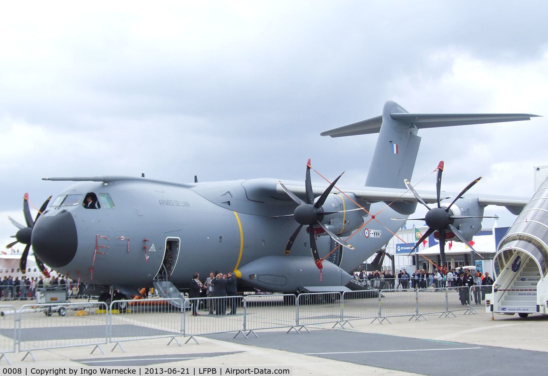 0008, Airbus A400M Atlas C/N 008, Airbus A400M for the Armee de l'Air at the Aerosalon 2013, Paris