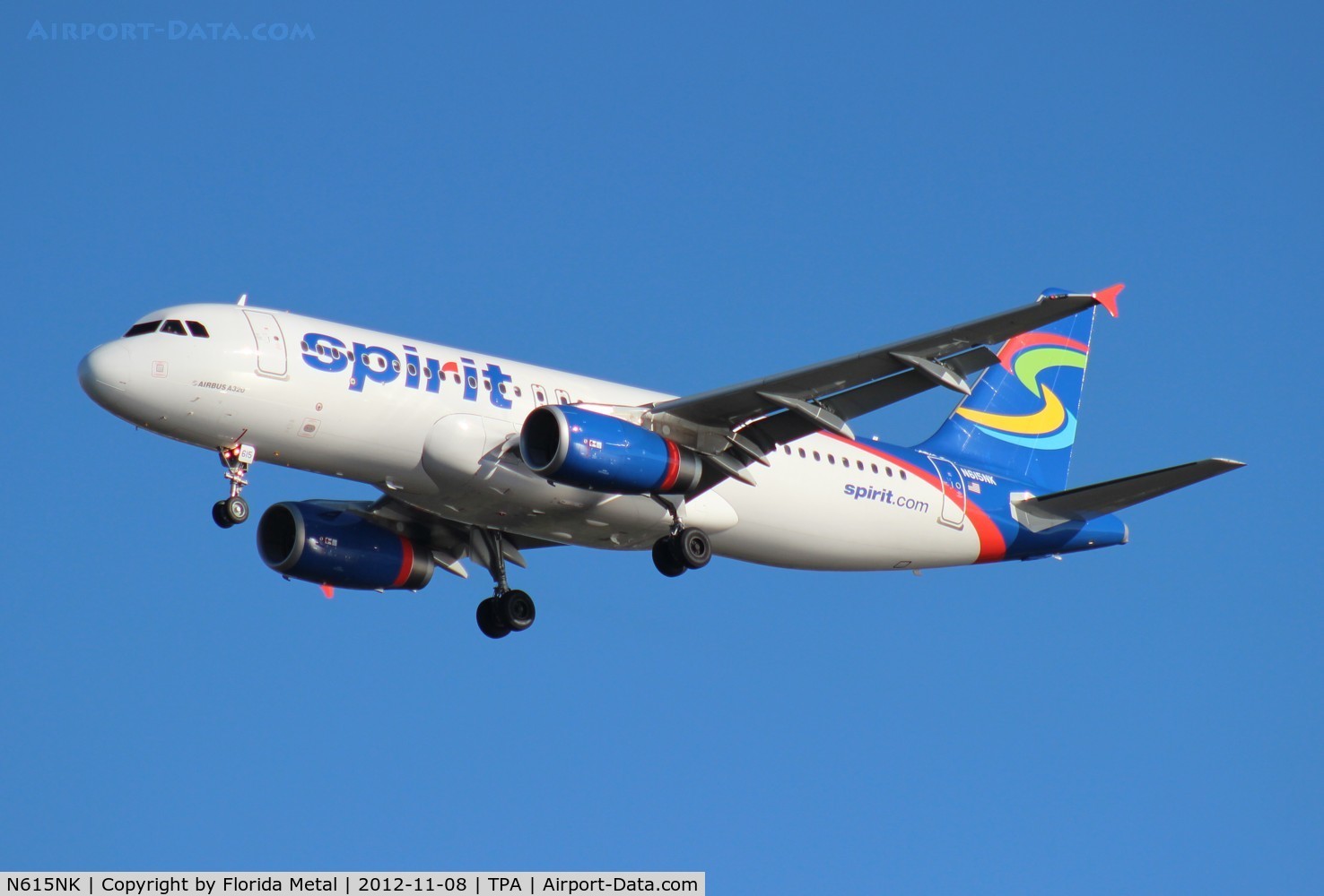 N615NK, 2012 Airbus A320-232 C/N 5159, Spirit A320
