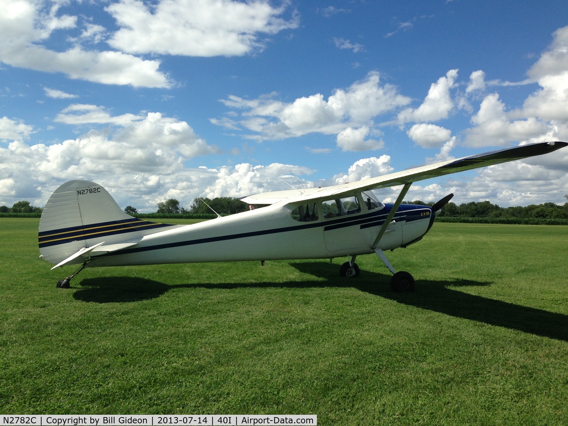N2782C, 1954 Cessna 170B C/N 26326, Red Stewart Airfield, Waynesville, Ohio
