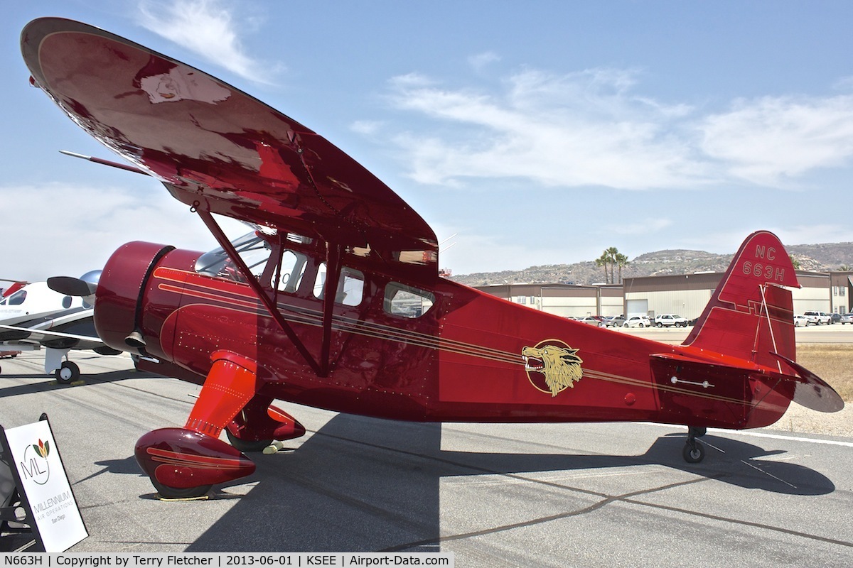 N663H, Howard Aircraft DGA-15P C/N 1766, At 2013 Wings Over Gillespie Airshow , San Diego , California