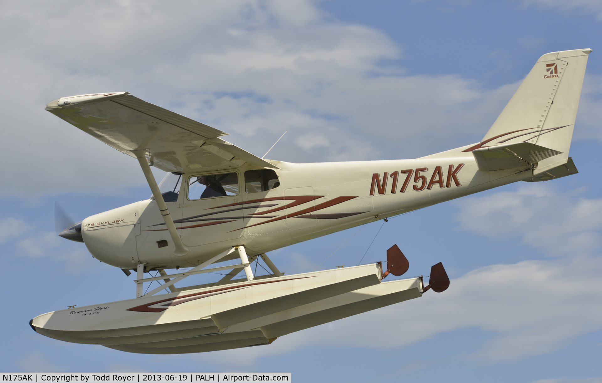 N175AK, 1960 Cessna 175A Skylark C/N 56628, At Lake Hood Seaplane Base