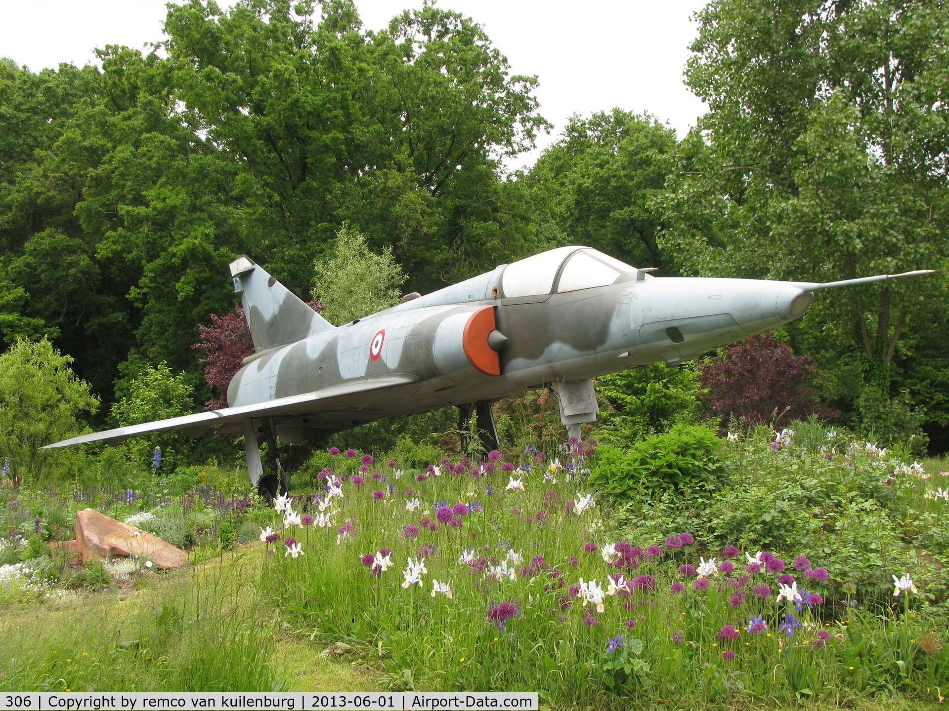 306, Dassault Mirage IIIR C/N 306, Preserved at Buc along the road near the airfield Tousses le Noble