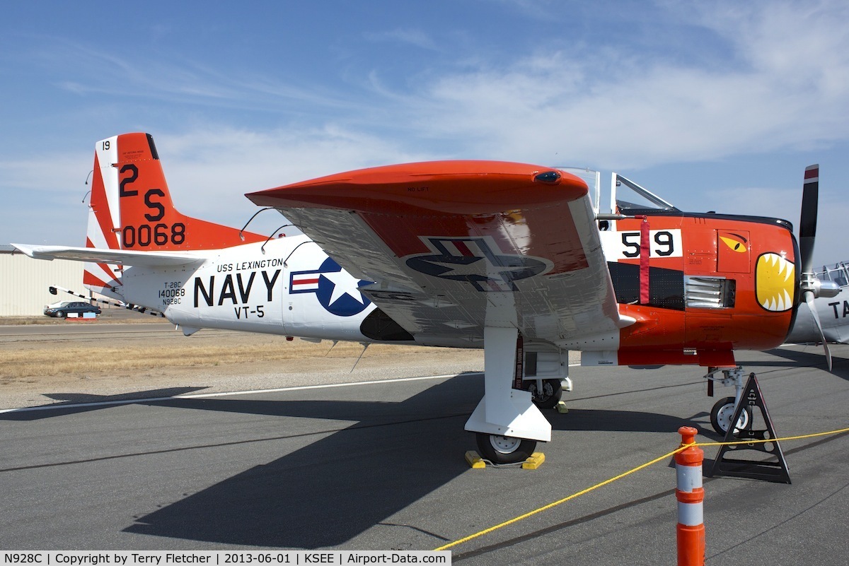 N928C, 1956 North American T-28C Trojan C/N 226-16, At 2013 Wings Over Gillespie Airshow in San Diego , California