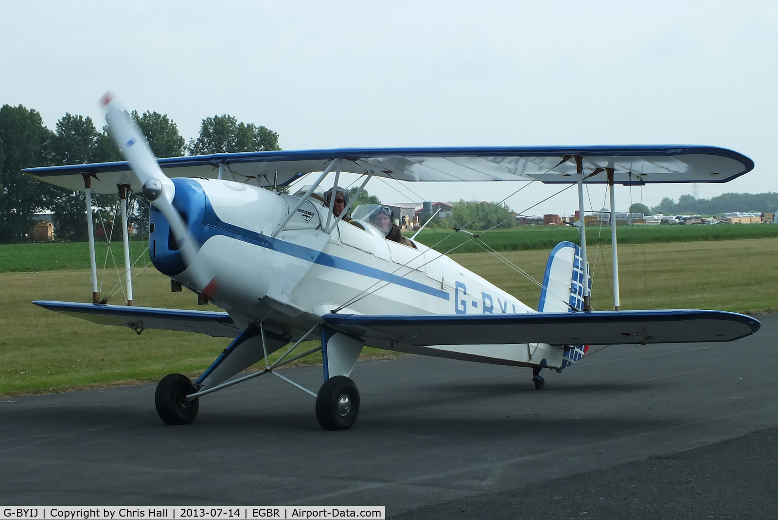 G-BYIJ, 1954 CASA 1-131E Series 2000 C/N 2110, at the Real Aeroplane Club's Wings & Wheels fly-in, Breighton