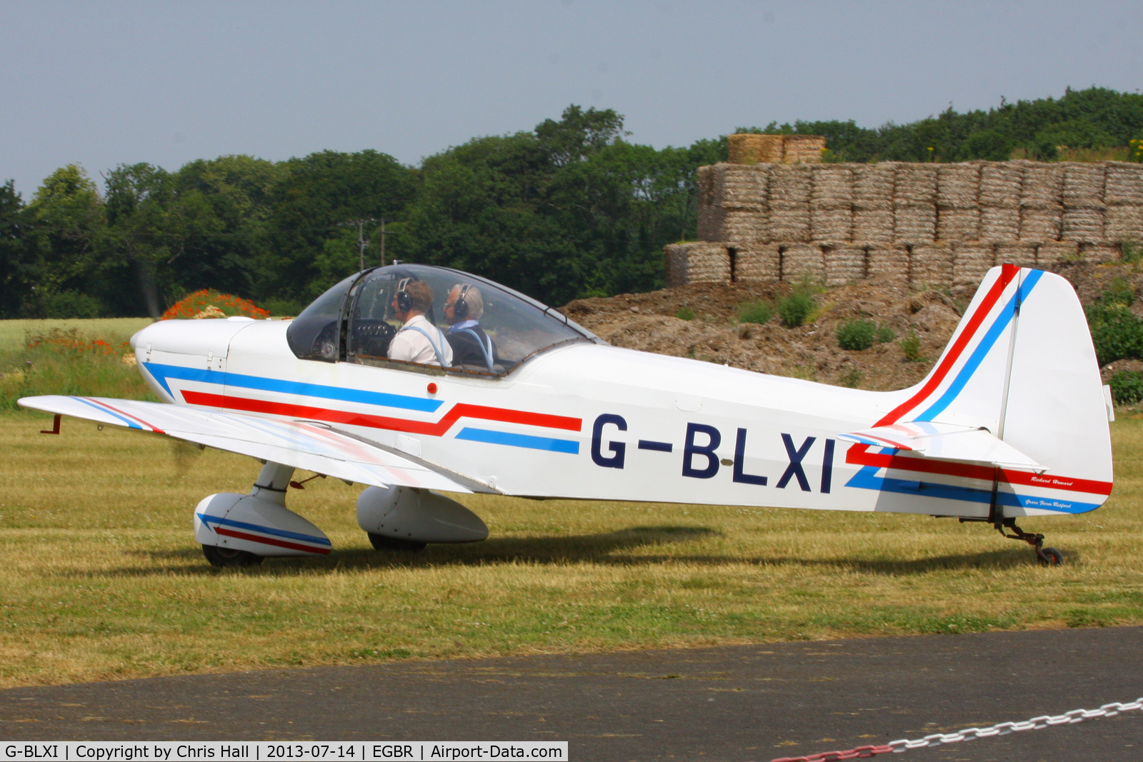G-BLXI, 1965 Scintex CP-1310-C3 Super Emeraude C/N 937, at the Real Aeroplane Club's Wings & Wheels fly-in, Breighton